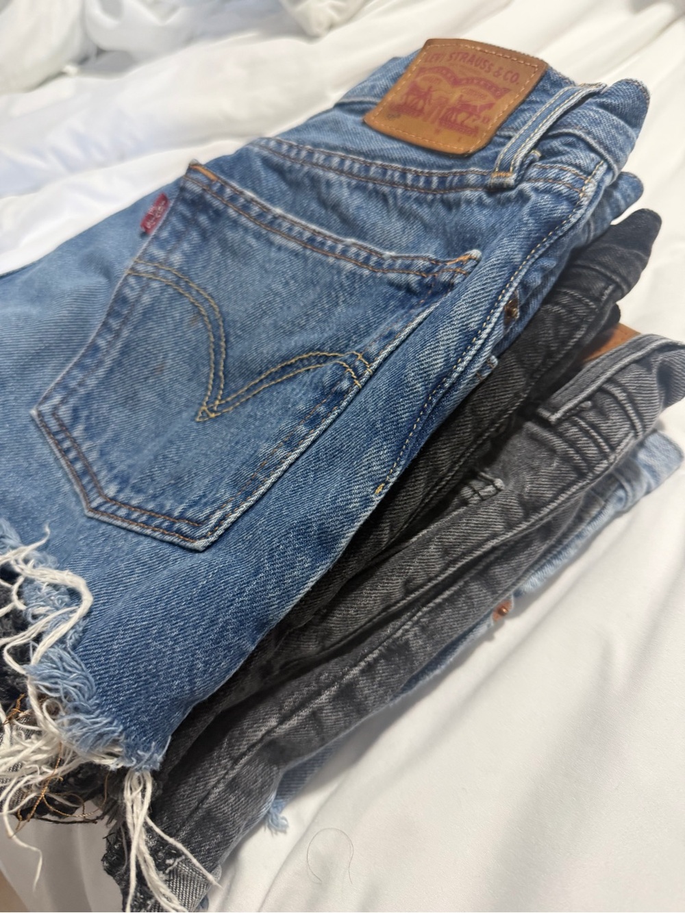 Levi's Blue Denim bundle shorts - Classic High-Rise 501